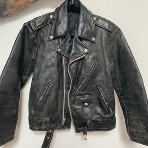 Biker leather jacket